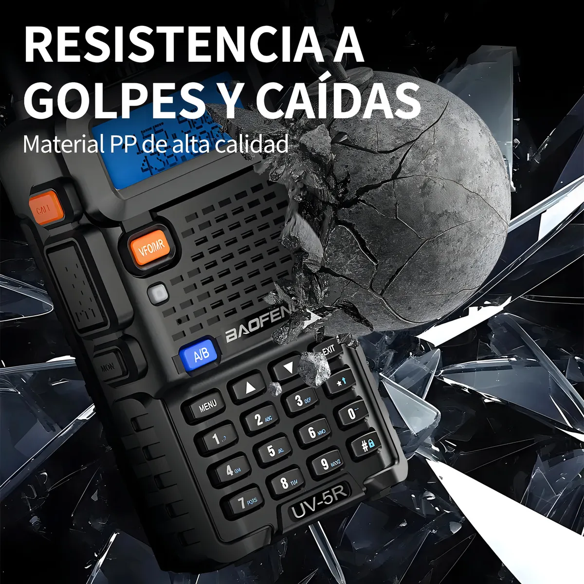 D_NQ_NP_2X_790360-MLA99449523360_112025-F Radio Transmisor Baofeng UV-5R – Walkie Talkie Profesional Portátil