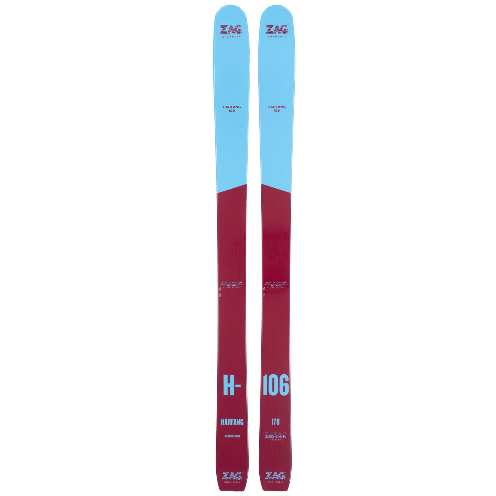 h106 sin fondo Skis Zag H106 harfang